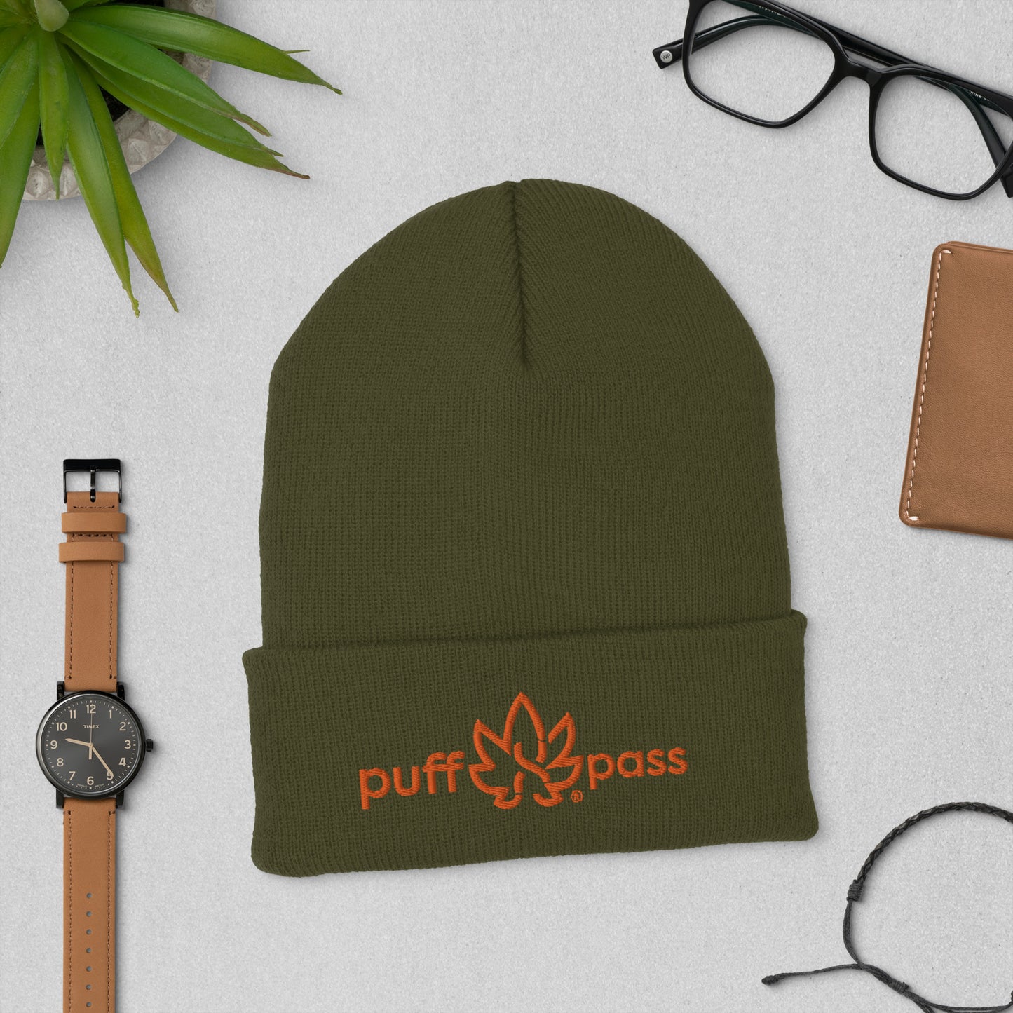 Puff Pass | Cuffed Beanie | Herb Apparel | Live the Culture