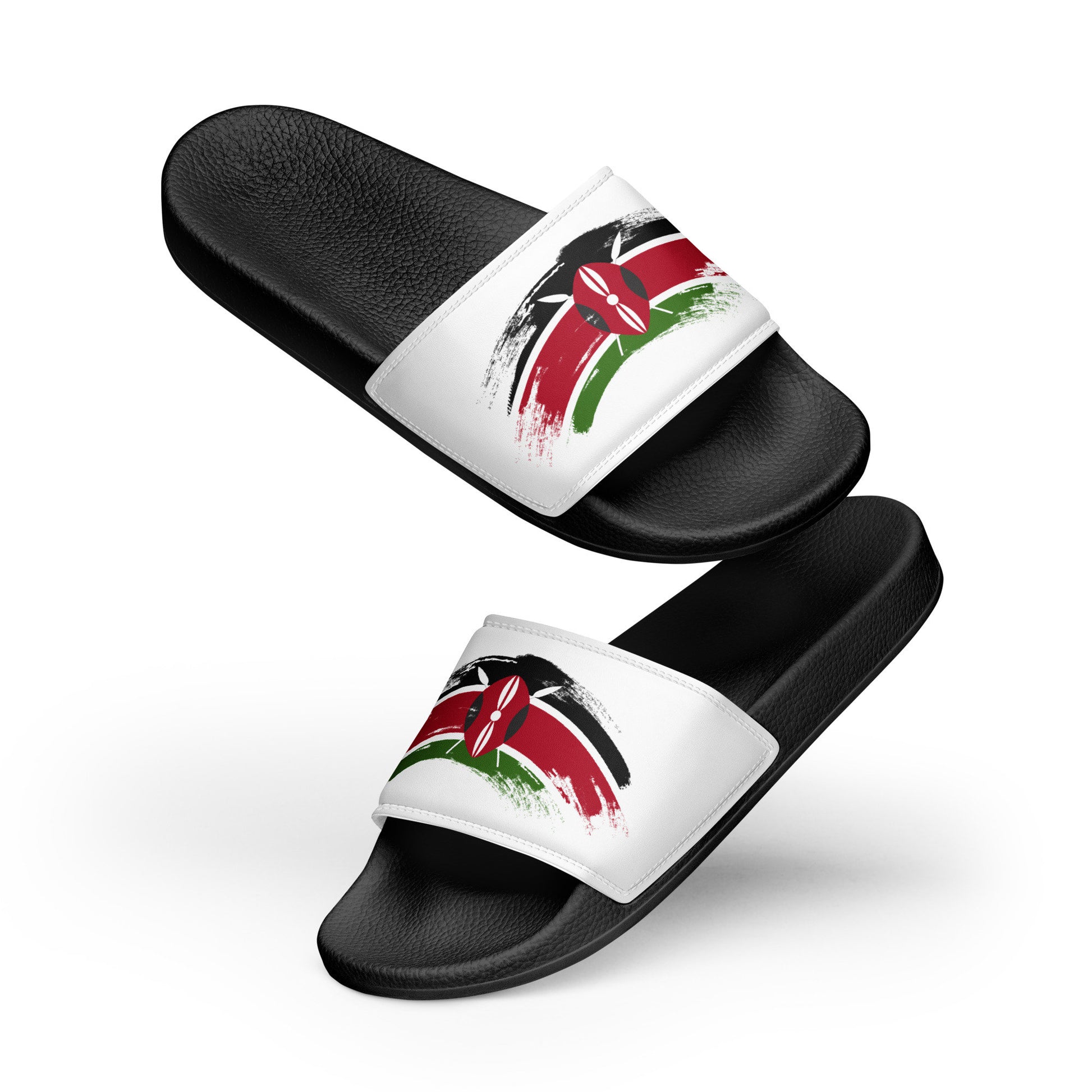 Kenya Flag Grunge | Proudly Kenyan | Women&#39;s slides