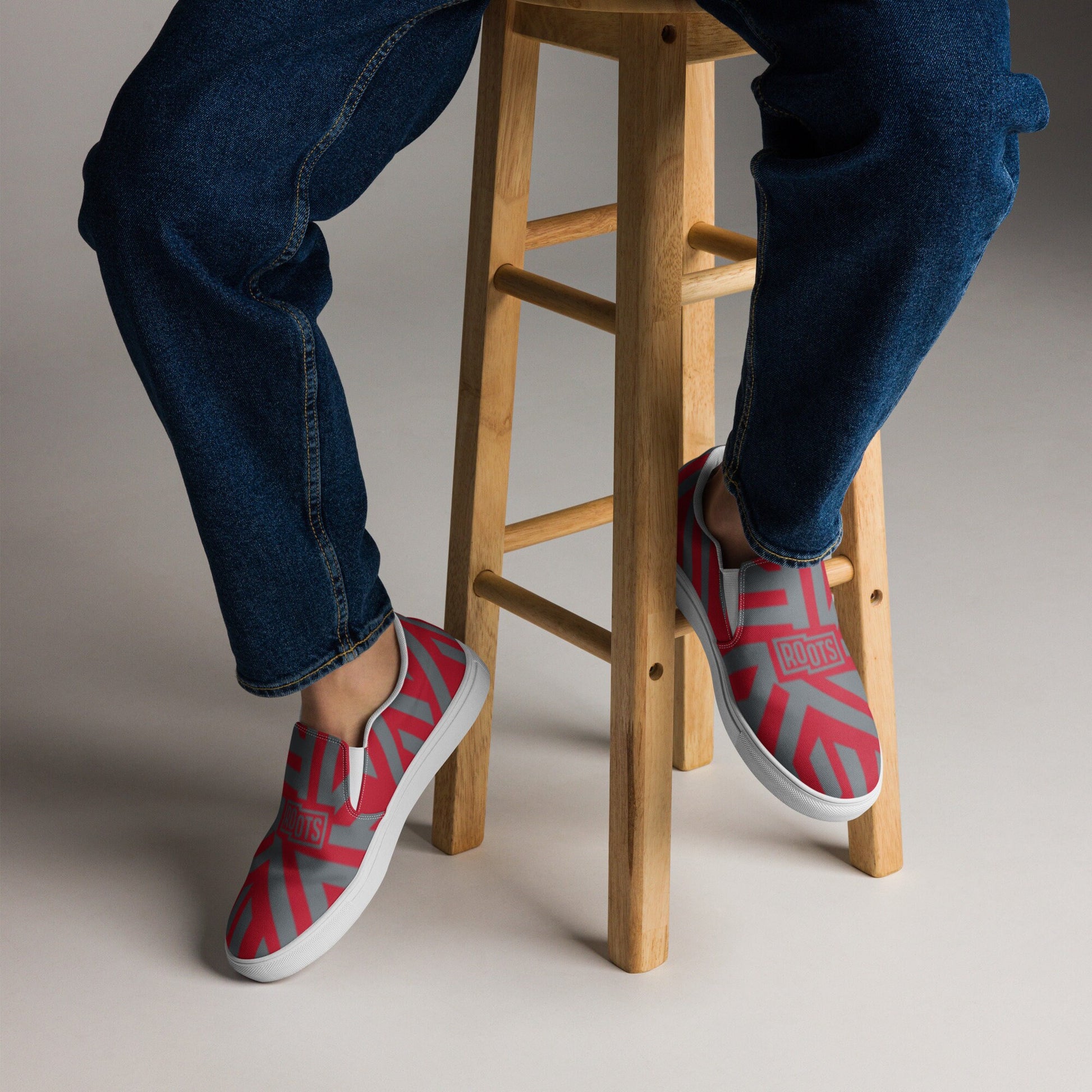 Kultured Roots Red | Men’s slip-on canvas shoes