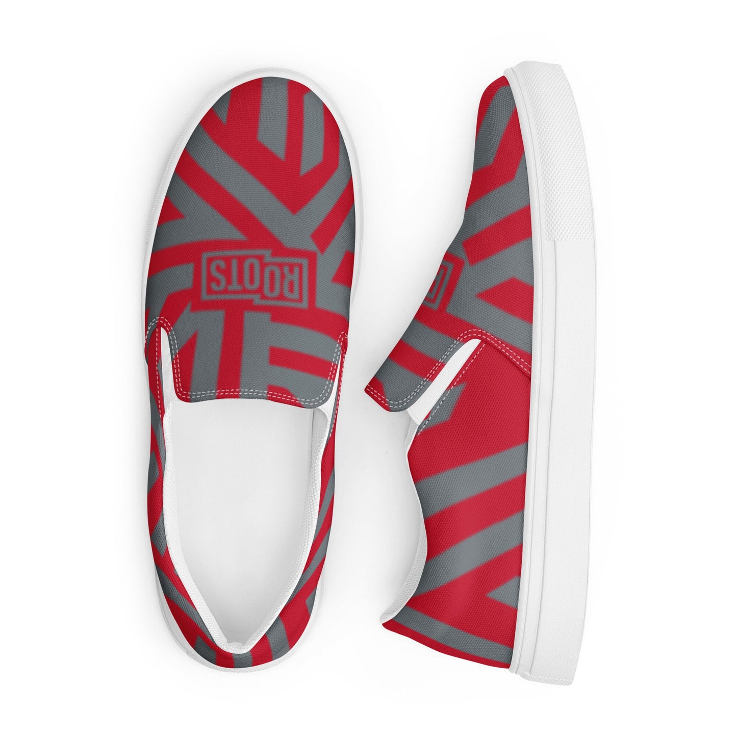 Kultured Roots Red | Men’s slip-on canvas shoes