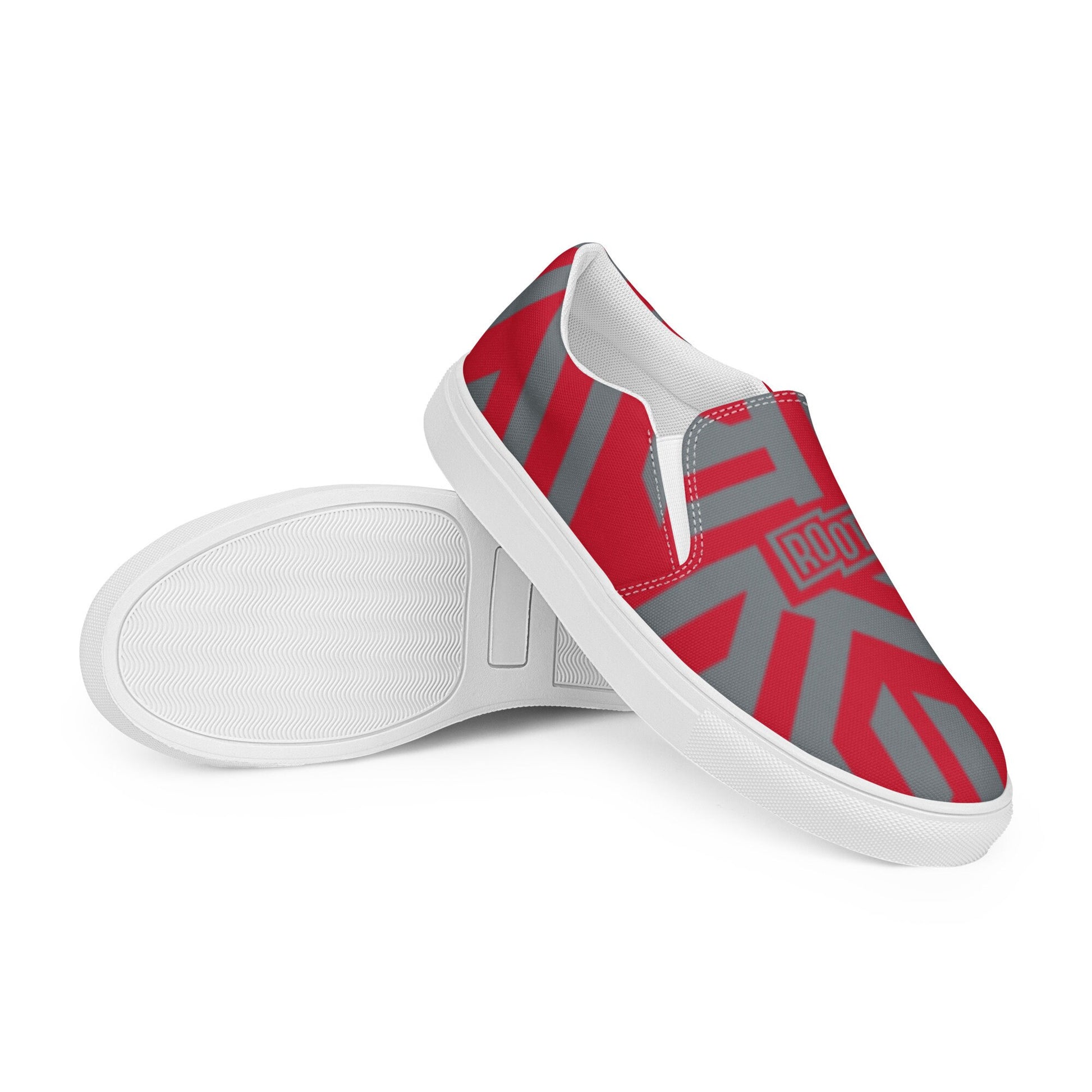 Kultured Roots Red | Men’s slip-on canvas shoes