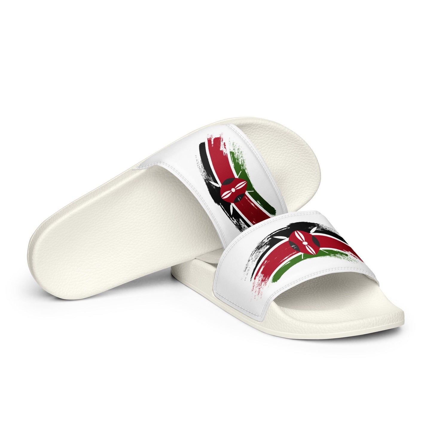 Kenya Flag Grunge | Proudly Kenyan | Women&#39;s slides