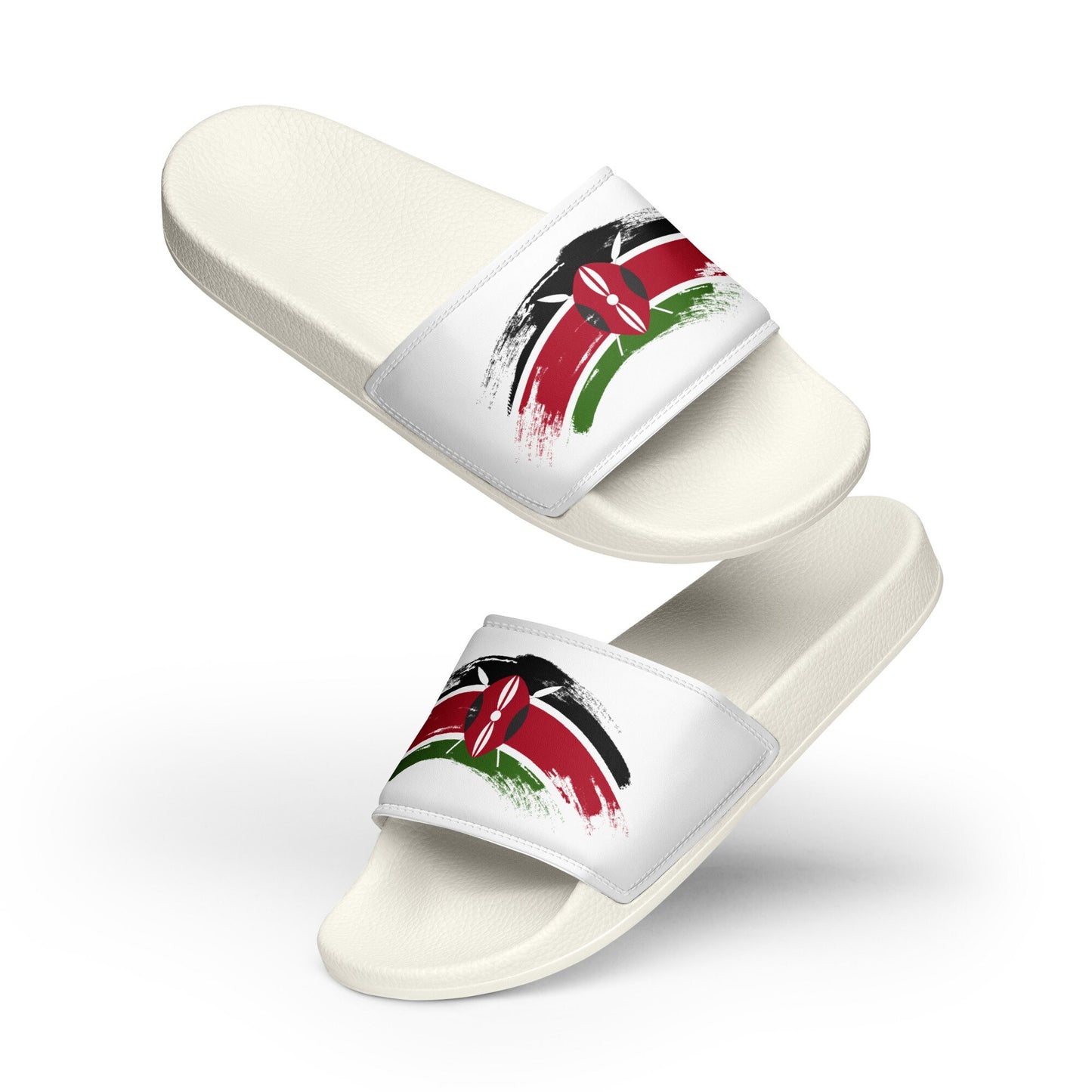 Kenya Flag Grunge | Proudly Kenyan | Women&#39;s slides