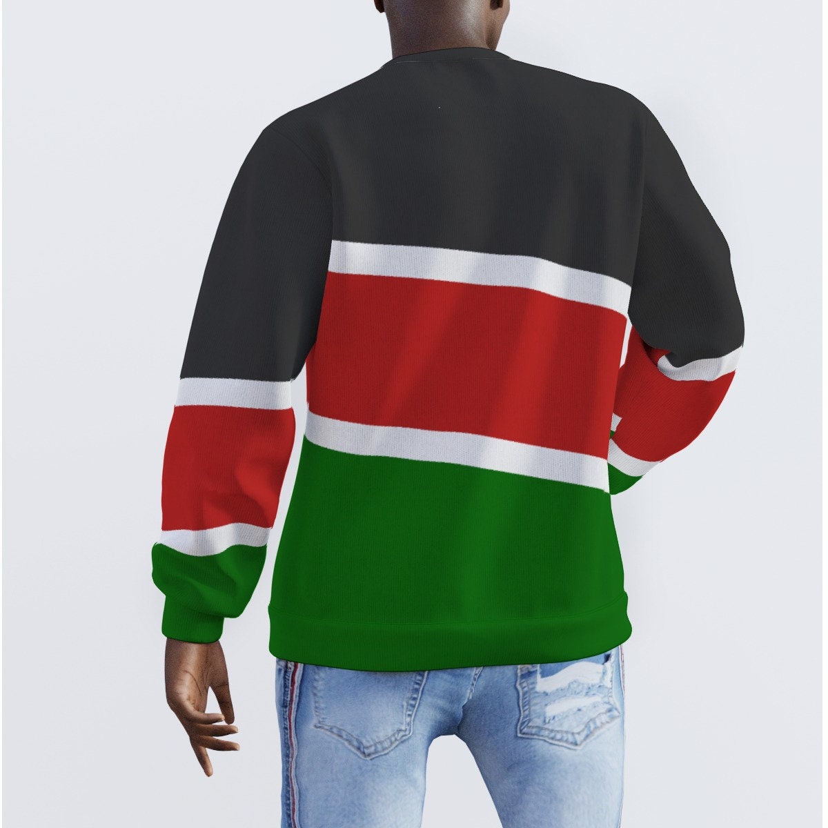 Kipenzi Changu | Kenya Flag | All-Over Print Men's Sweater