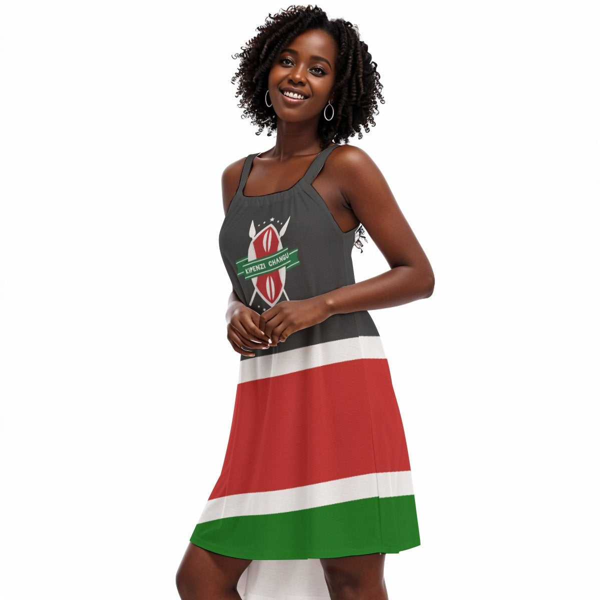 Kipenzi Changu | All-Over Print | Women's Sleeveless Cami Dress