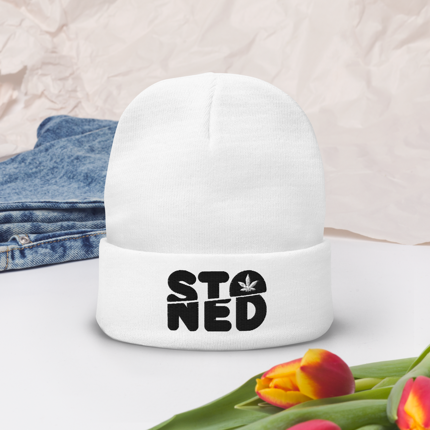 Stoned | Embroidered Beanie