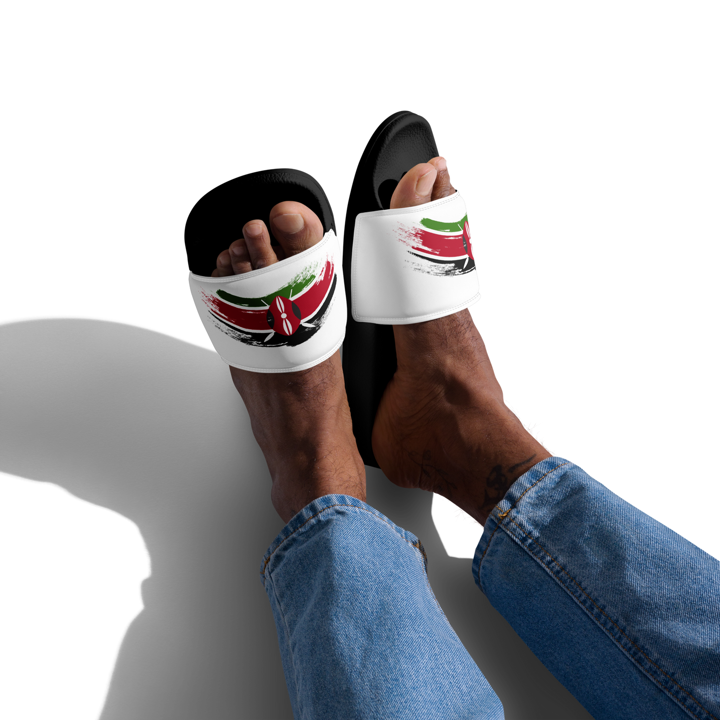 Kenya Flag Grunge | Men’s slides | Footwear