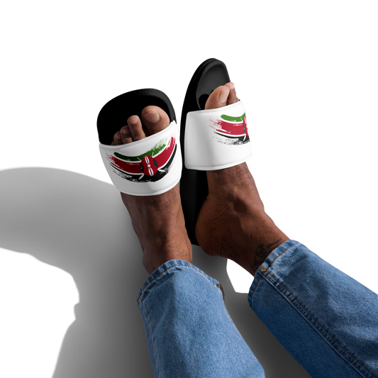 Kenya Flag Grunge | Men’s slides | Footwear