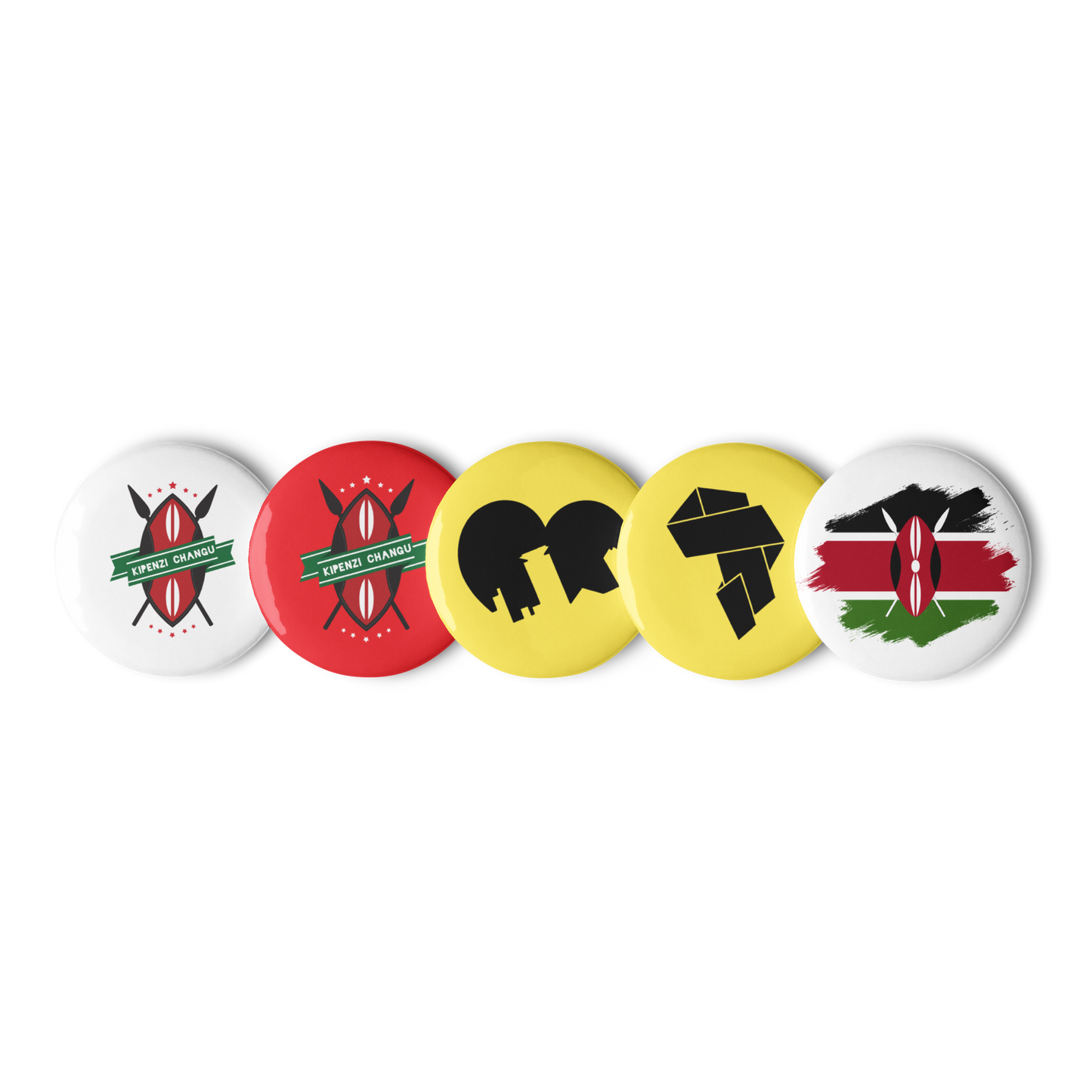 Kenya Flag | Proudly Kenyan | Set of pin buttons | Gear