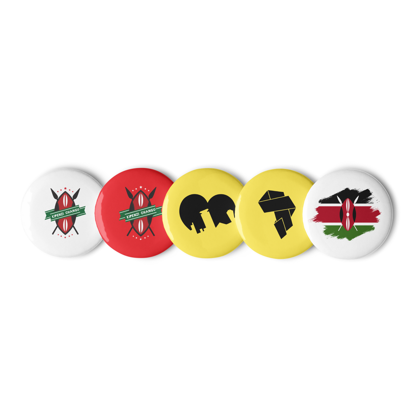 Kenya Flag | Proudly Kenyan | Set of pin buttons | Gear