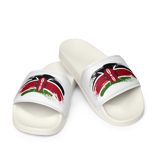 Kenya Flag Grunge | Women's slides | Footwear